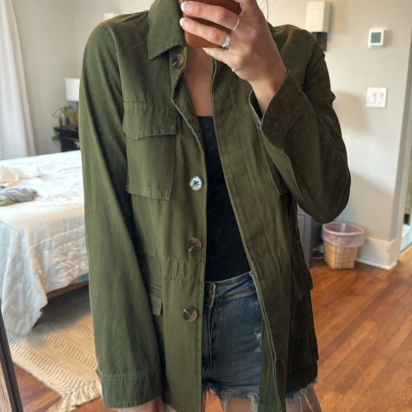 Utility Army Green Cargo Jacket - Picture 8 of 8
